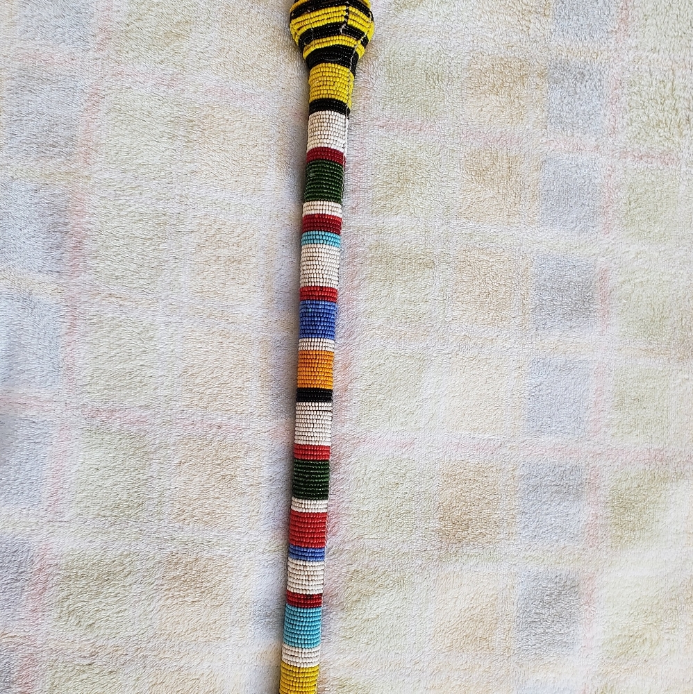 Vintage African Zulu Knobkerrie/ Masai Rungu Traditional Stick Weapon Decor